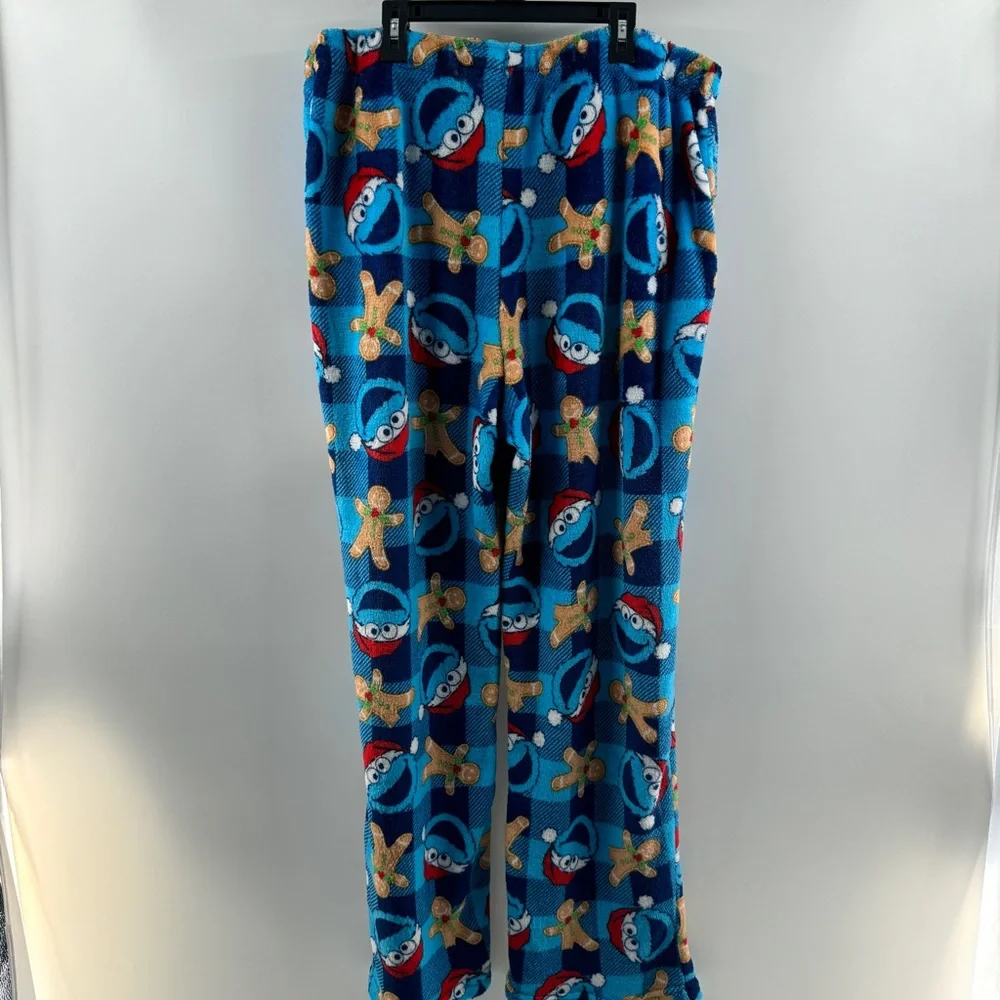 Cookie Monster Fleece Pajama Pants Size XL - Picture 6 of 8